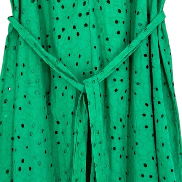 R.N Studio By Ronni Women's Pullover Lined Green Eyelet Dress Size 3X NWT $99.00 - Picture 6 of 12